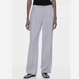 Aritzia Wide Leg Pants - Light Gray